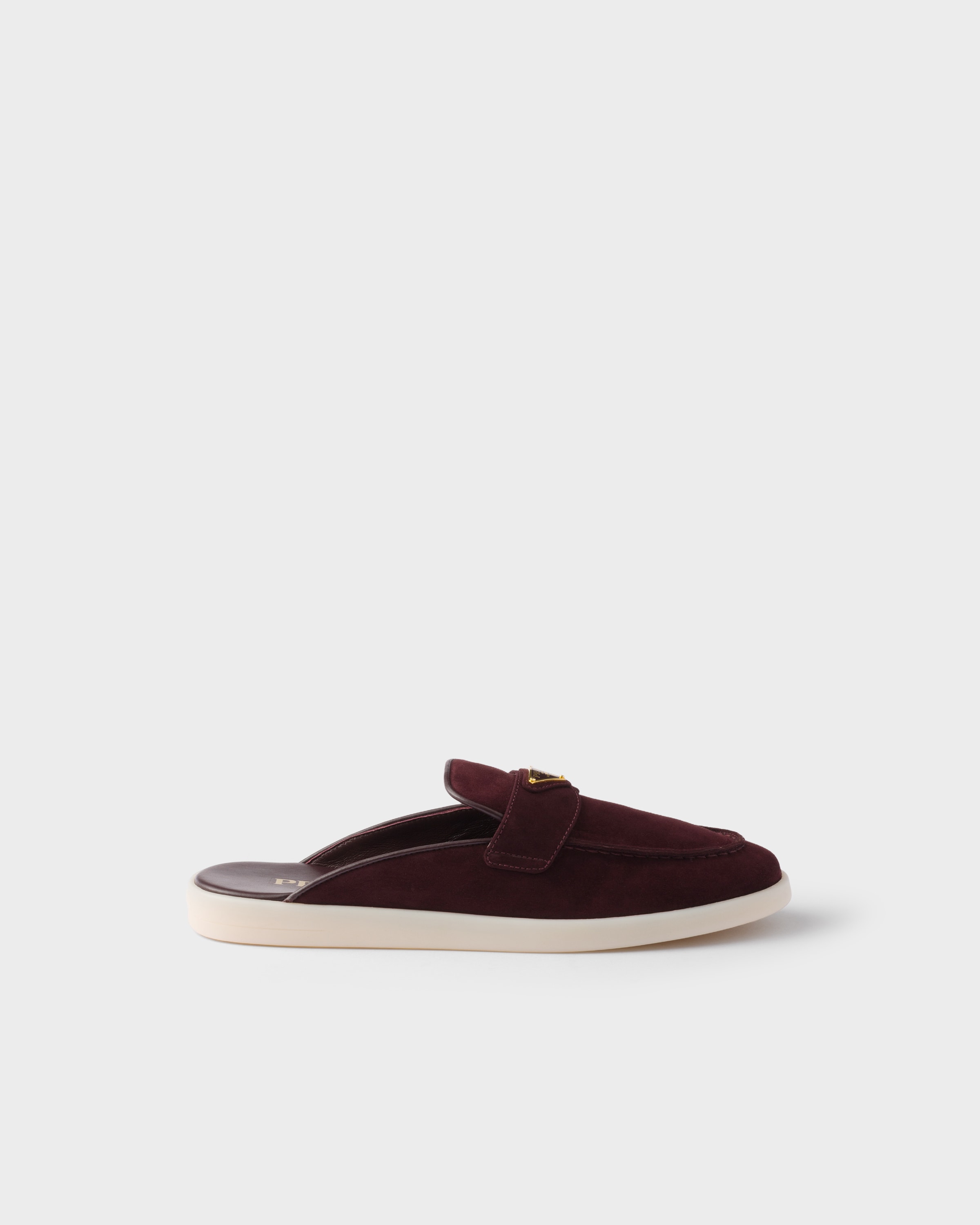 PRADA♡ スエードミュール Prada スエード レザーミュール | ニュートラル | FARFETCH JP