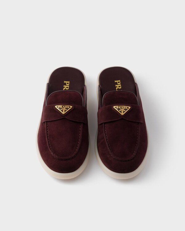 Mules en veau velours Mules en veau velours