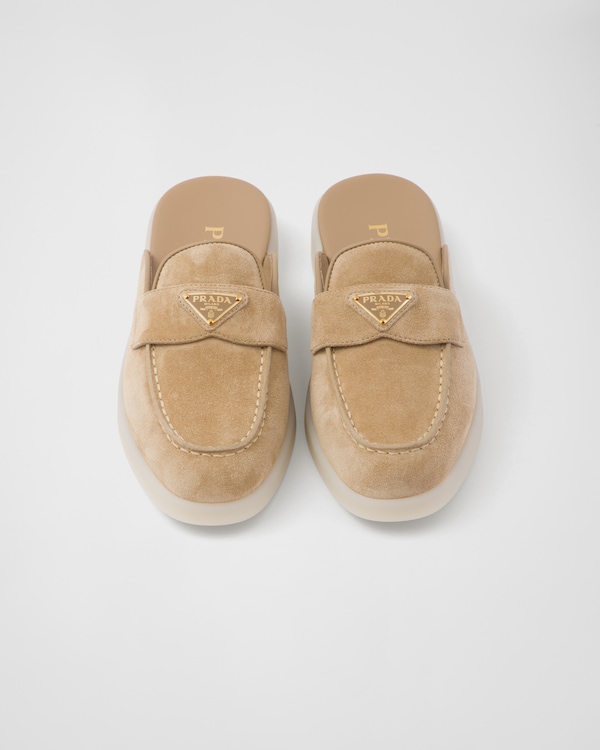 Suede mules - Ecru Suede mules - Ecru