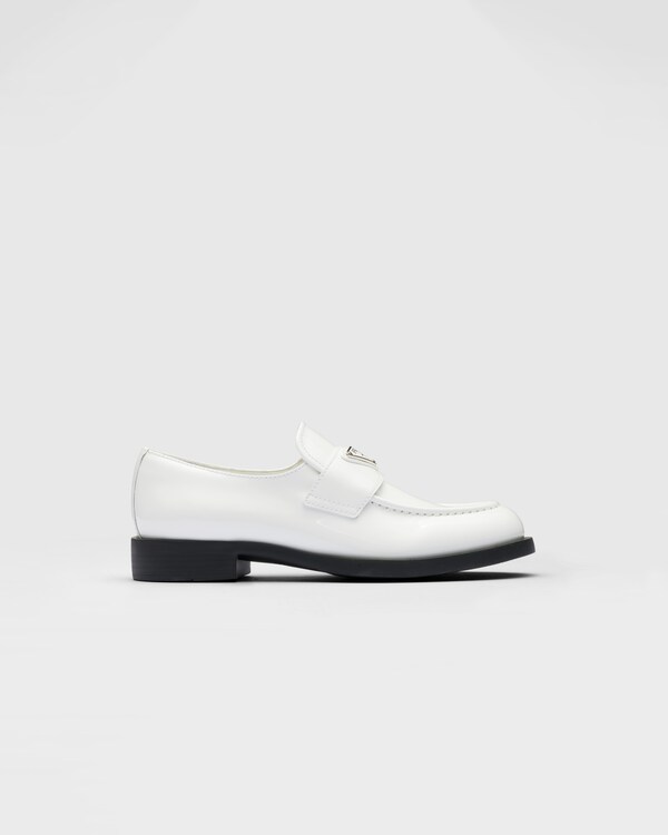 White Patent Leather Loafers PRADA