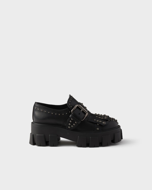 Monolith studded leather loafers - Black Monolith studded leather loafers - Black