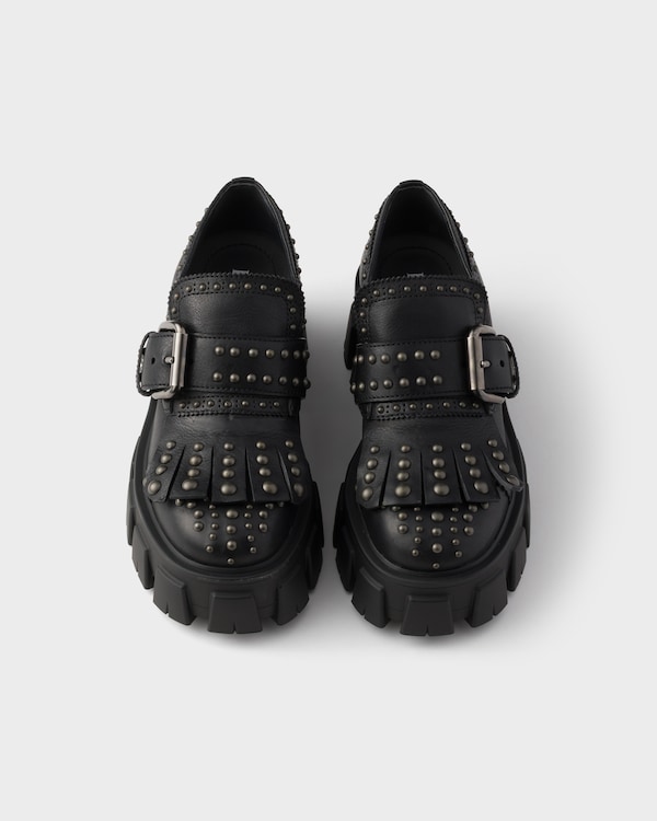 Monolith studded leather loafers - Black Monolith studded leather loafers - Black