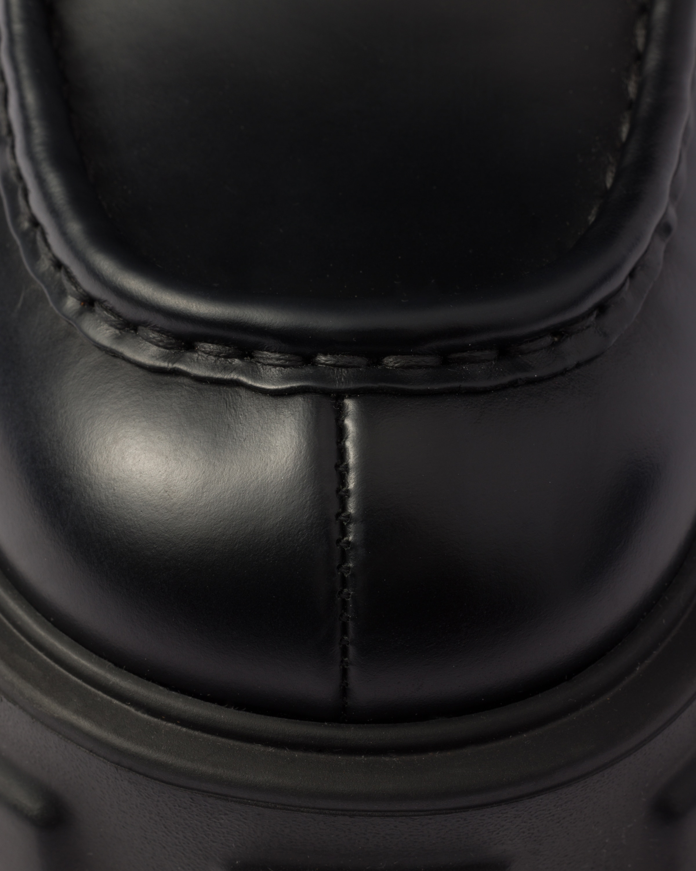 Black Brushed leather Monolith loafers | Prada