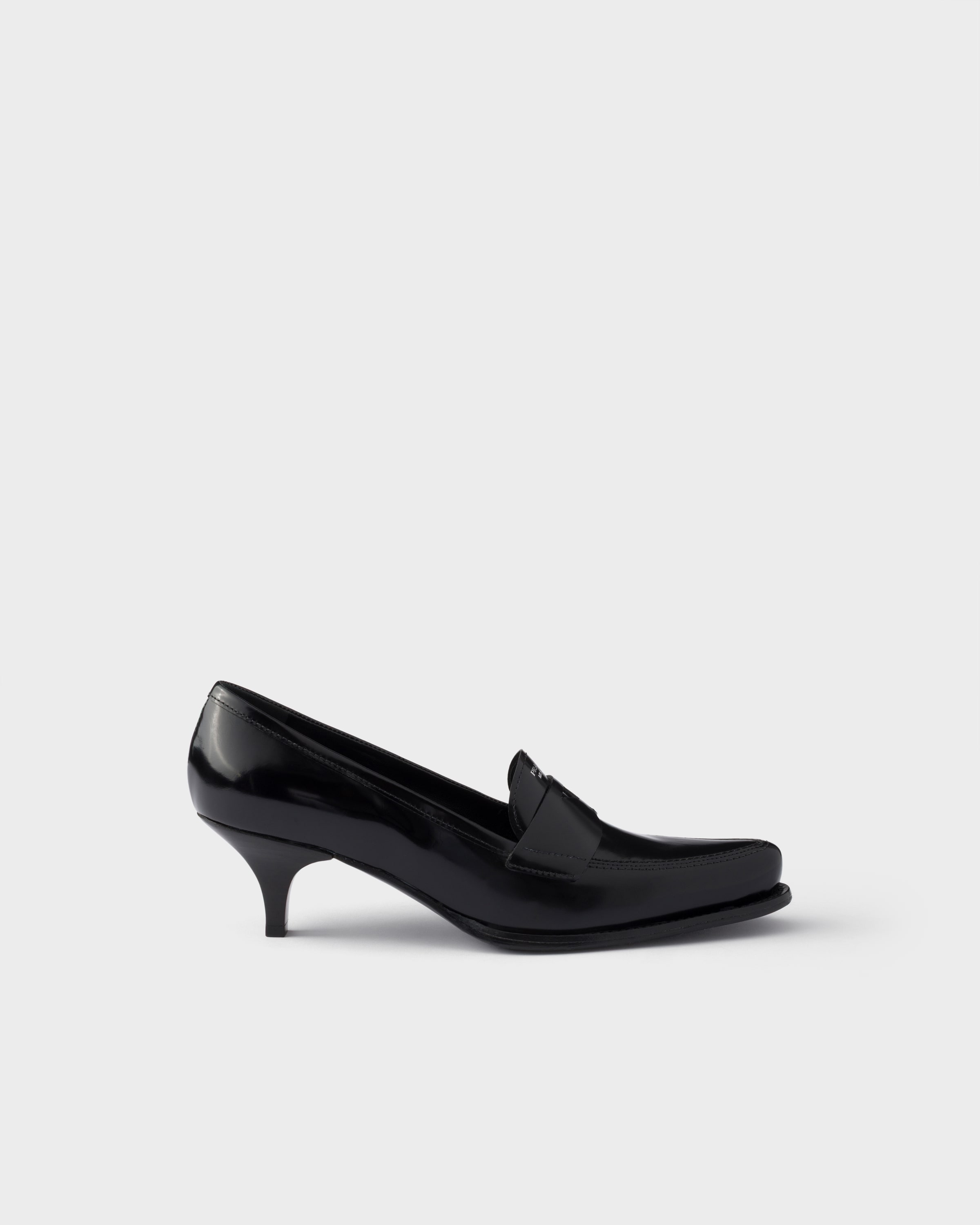 Prada Brushed leather loafers