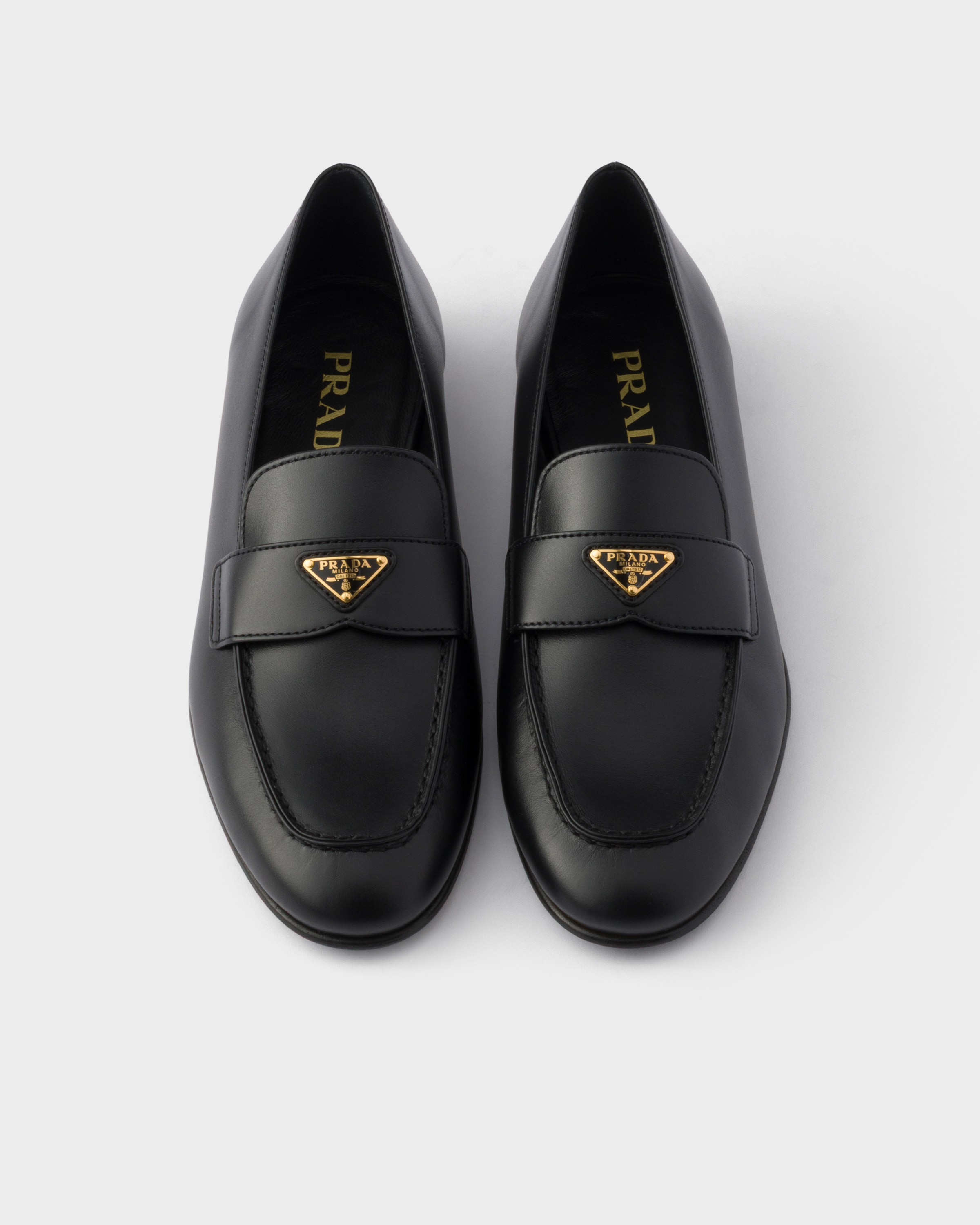 ブラック レザー ローファー | PRADA - 日本