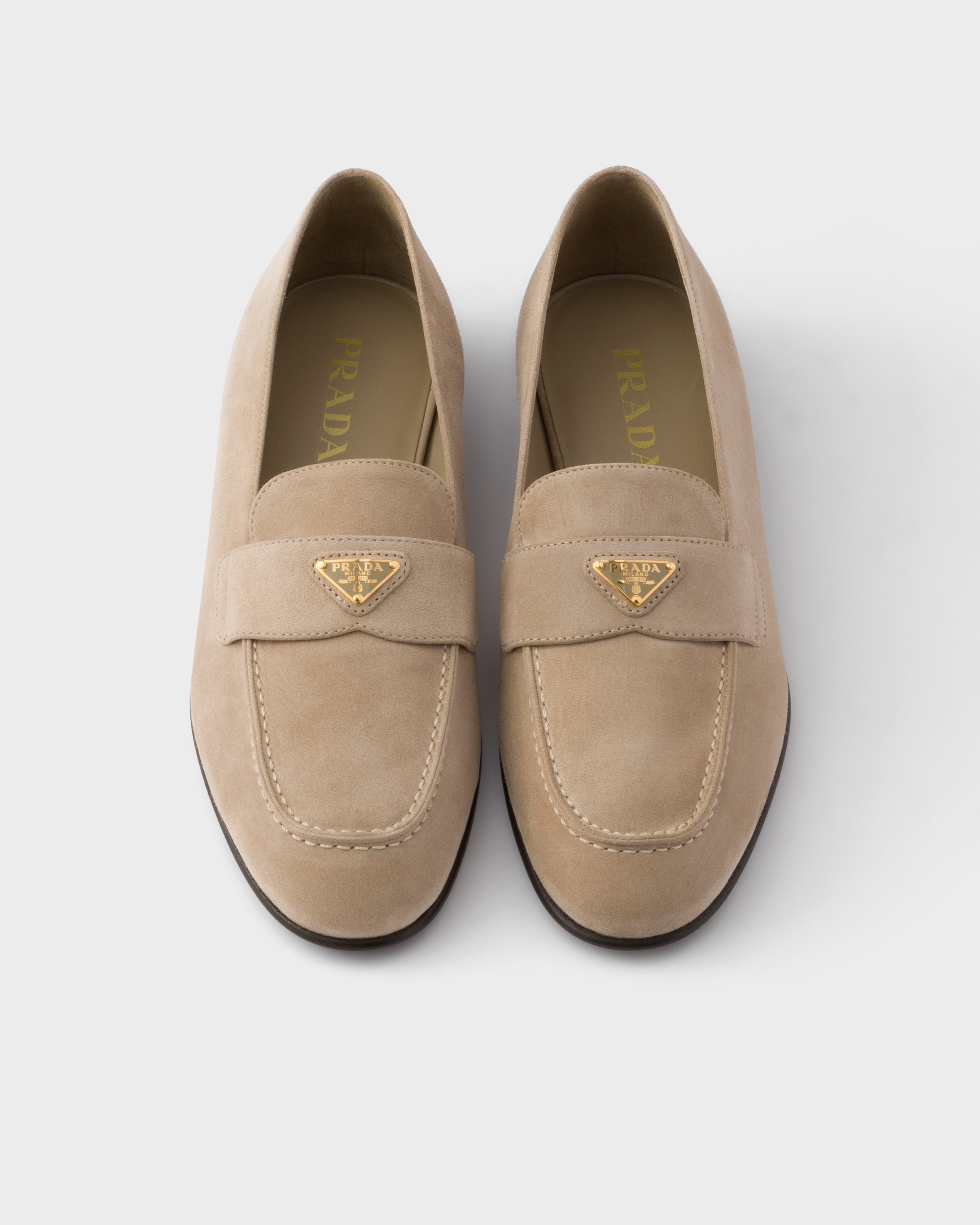 PRADA ベージュ ローファー コードベージュ スエード ローファー | PRADA - 日本
