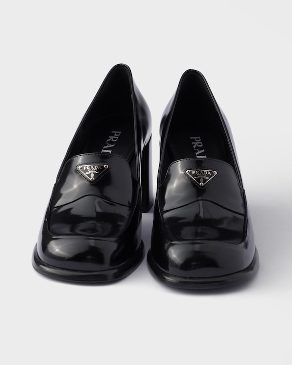 Brushed leather loafers - Black Brushed leather loafers - Black