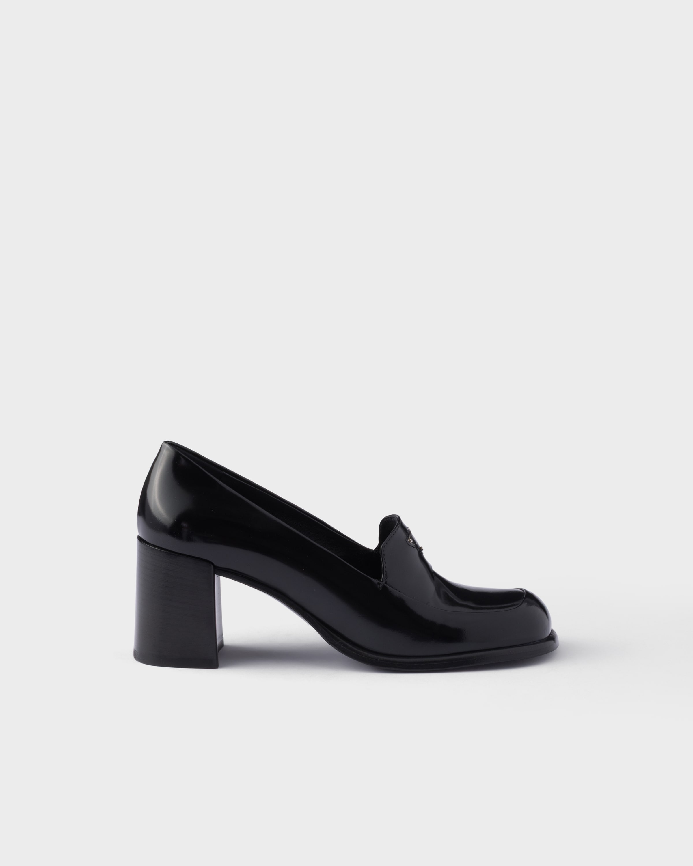 Prada Brushed leather loafers