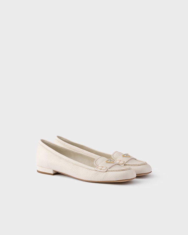 Leather loafers - Chalk White Leather loafers - Chalk White