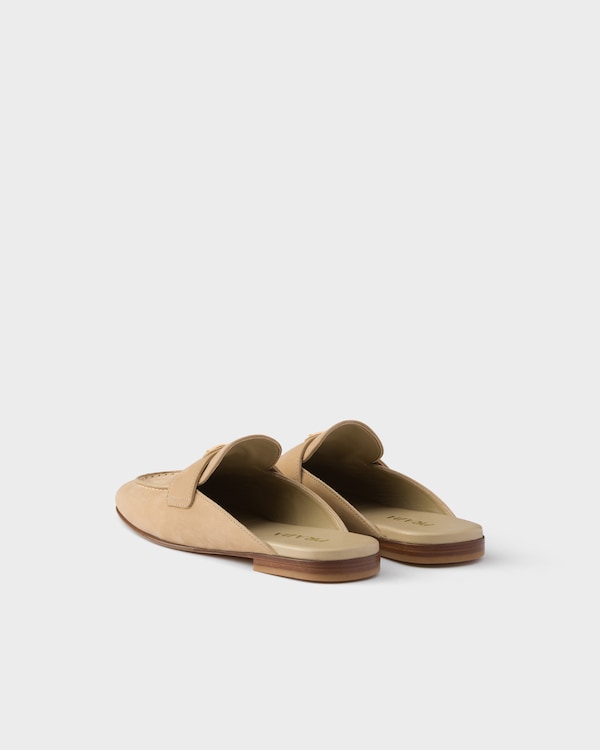 Nubuck mules - Desert Beige Nubuck mules - Desert Beige