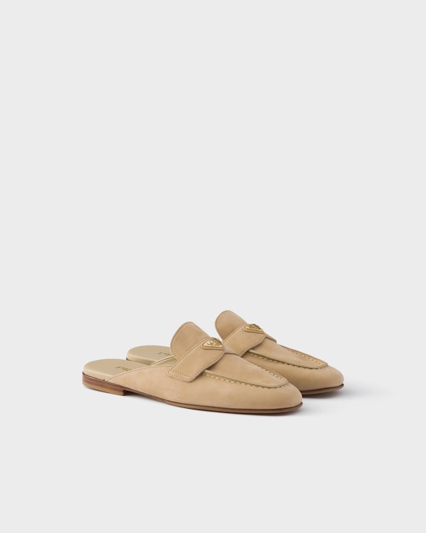 Nubuck mules - Desert Beige Nubuck mules - Desert Beige