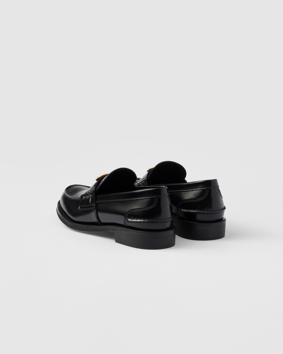 PRA BRUSHED LOAFERS GLOSSY BLACK LAMBSKIN