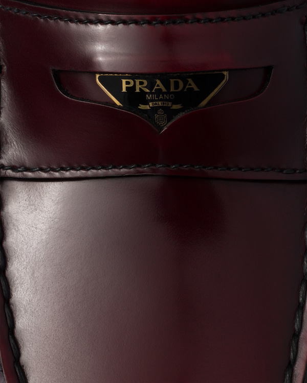 Brushed leather loafers Brushed leather loafers