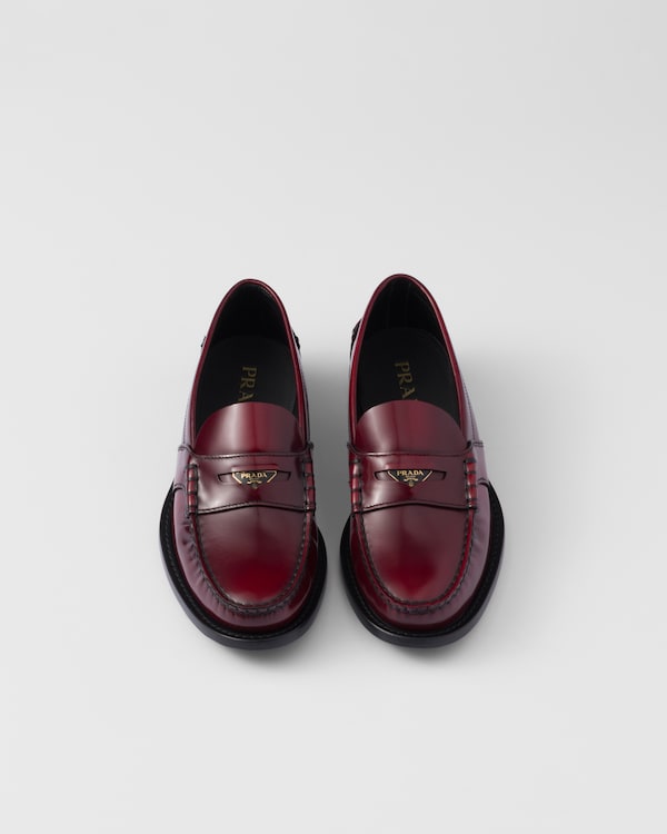 Brushed leather loafers Brushed leather loafers