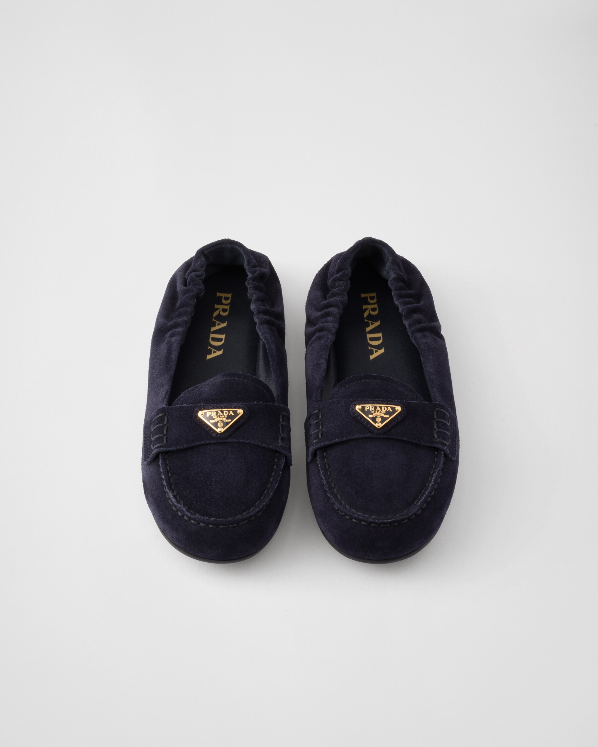 ネイビー スエード ローファー | PRADA