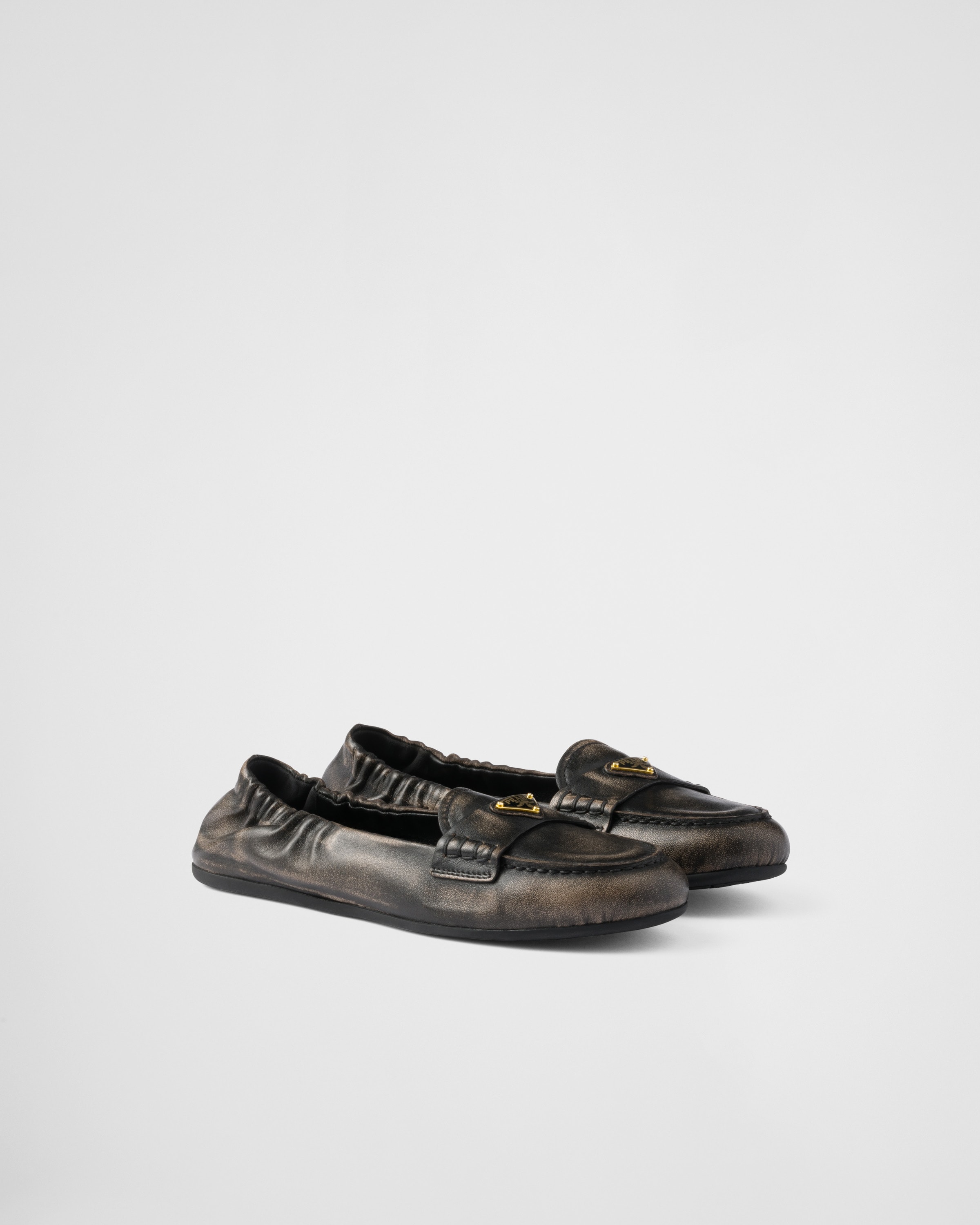 ブラック ナッパレザー ローファー | PRADA