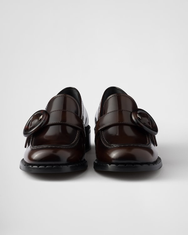 Brushed leather loafers Brushed leather loafers
