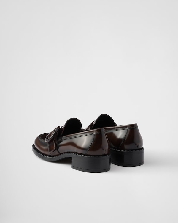 Brushed leather loafers Brushed leather loafers