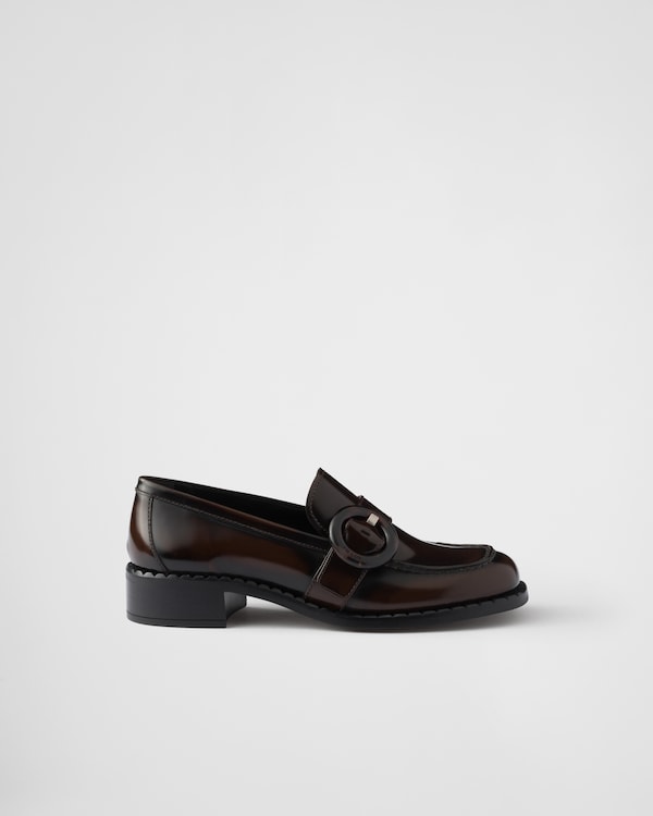 Brushed leather loafers Brushed leather loafers