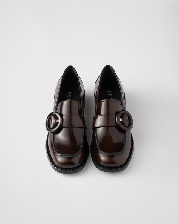 Brushed leather loafers Brushed leather loafers