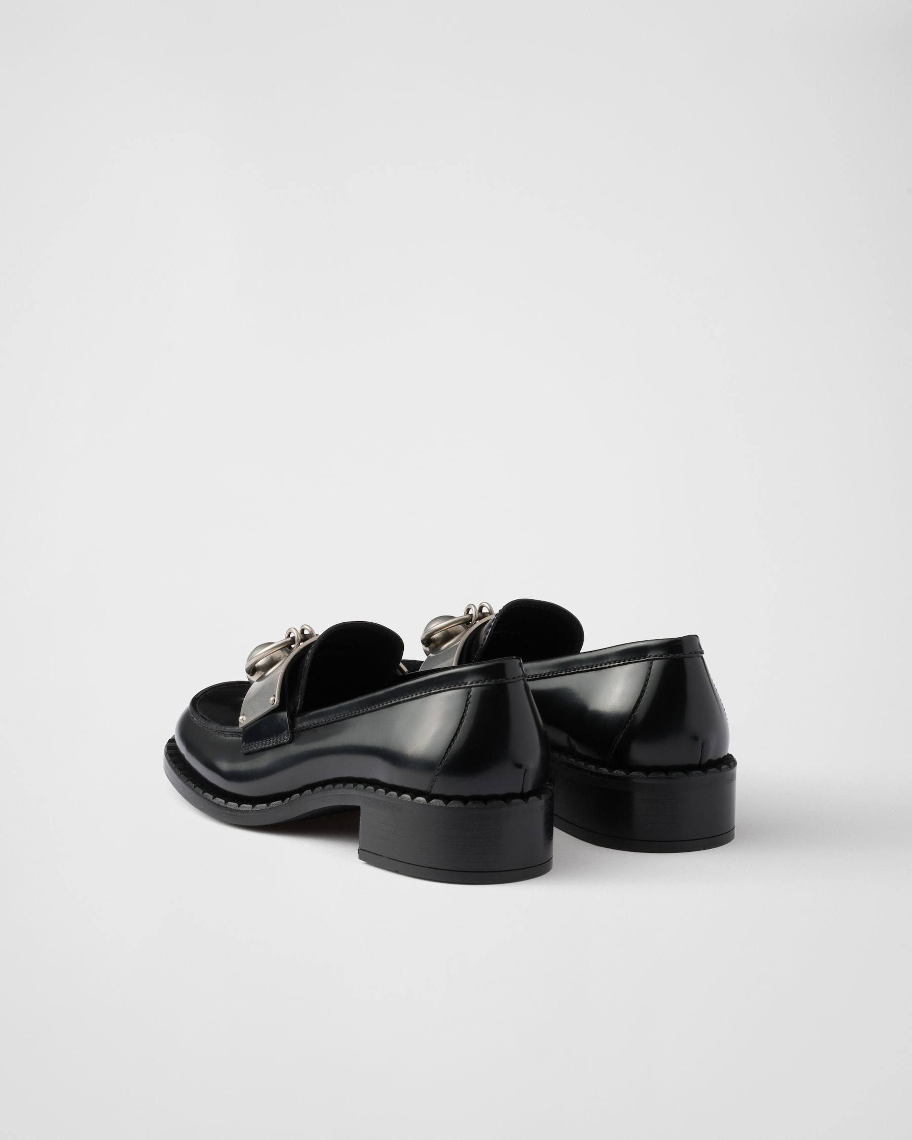PRA BRUSHED LOAFERS BLACK LAMBSKIN