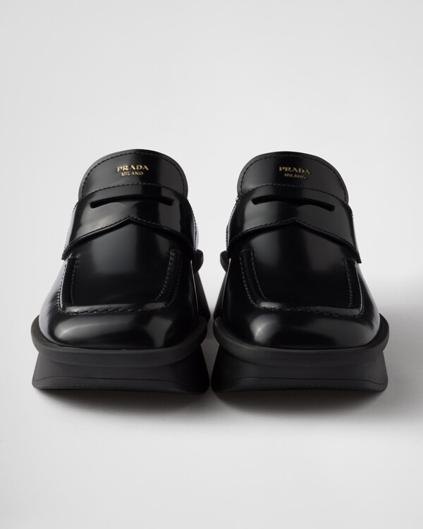 Equal brushed leather loafers Equal brushed leather loafers