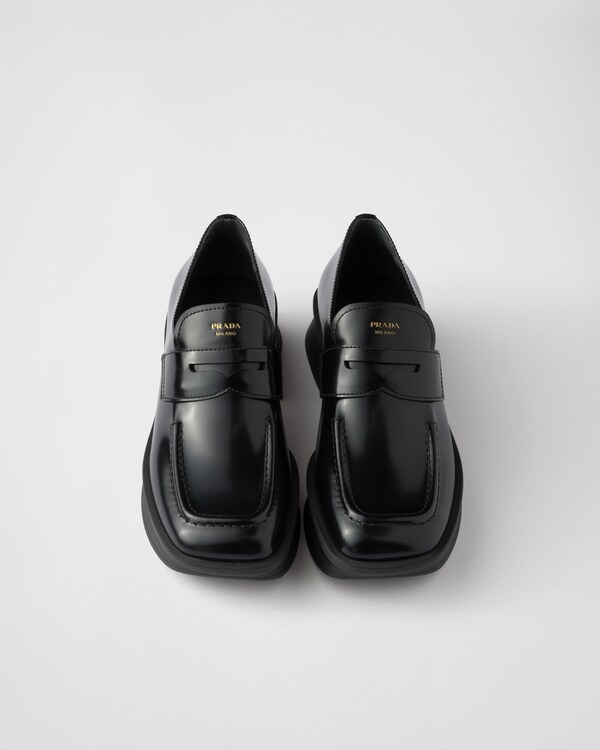 Equal brushed leather loafers Equal brushed leather loafers