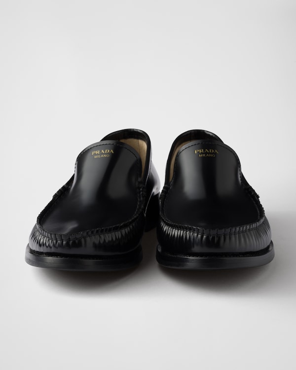 Brushed leather loafers Brushed leather loafers