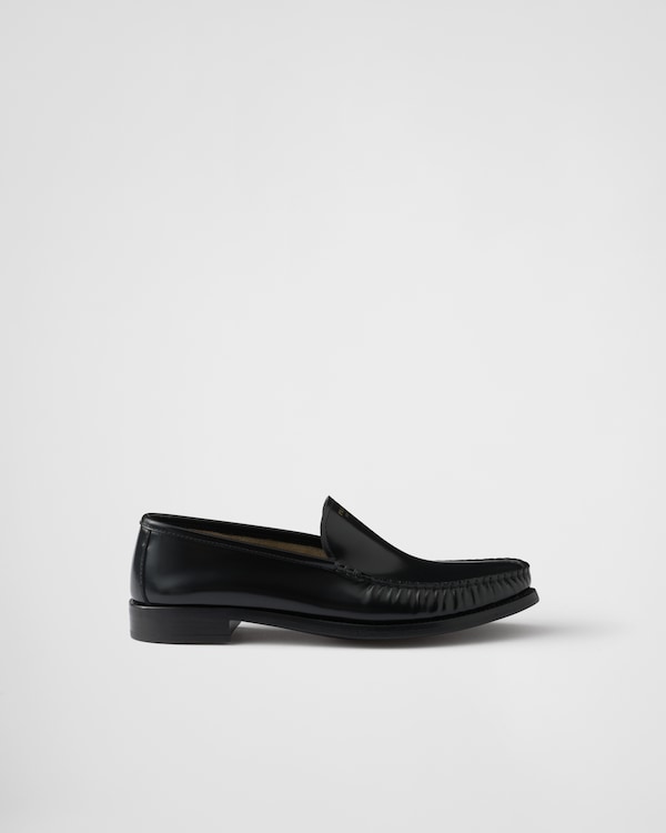Brushed leather loafers Brushed leather loafers