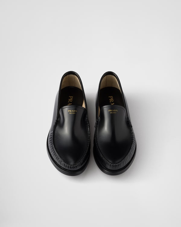 Brushed leather loafers Brushed leather loafers
