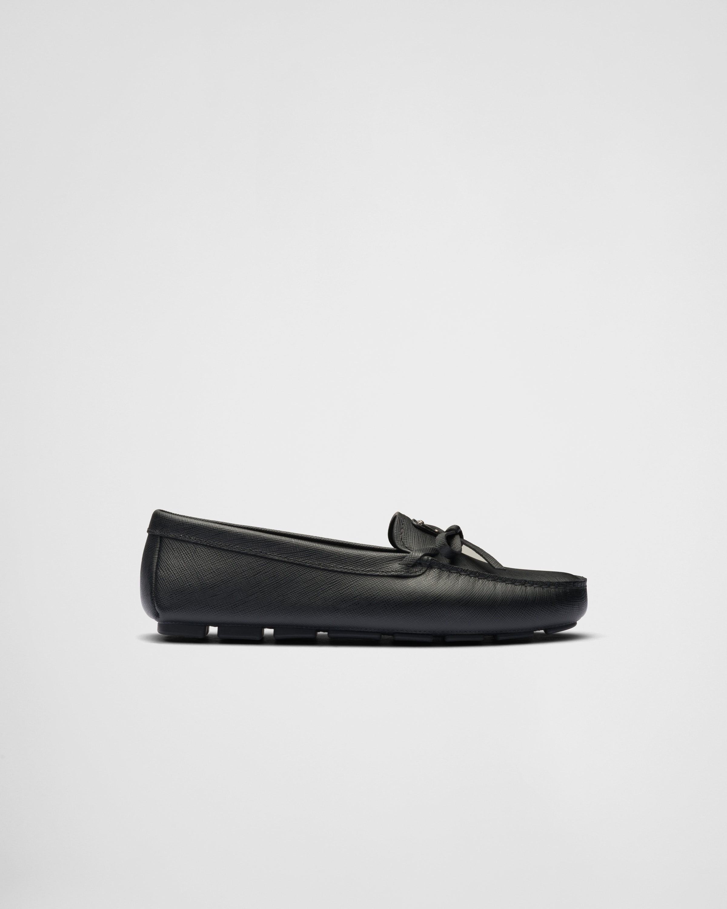 Prada driving loafers shop women's