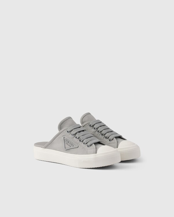 Tênis mule em tecido - Cinza Nublado Tênis mule em tecido - Cinza Nublado