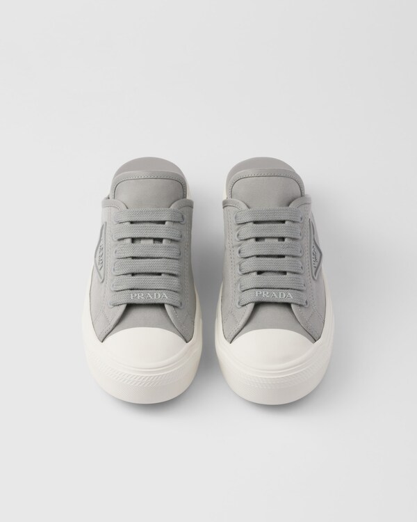 Tênis mule em tecido - Cinza Nublado Tênis mule em tecido - Cinza Nublado