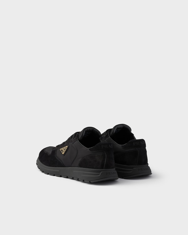 프랙스 2.0 리나일론 및 스웨이드 스니커즈 - 블랙 프랙스 2.0 리나일론 및 스웨이드 스니커즈 - 블랙