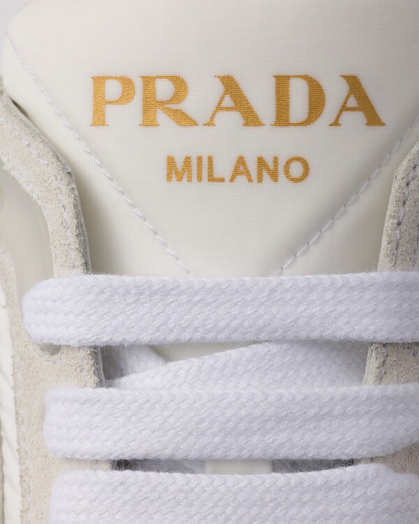 Prax 2.0 Re-Nylon and suede sneakers - White Prax 2.0 Re-Nylon and suede sneakers - White