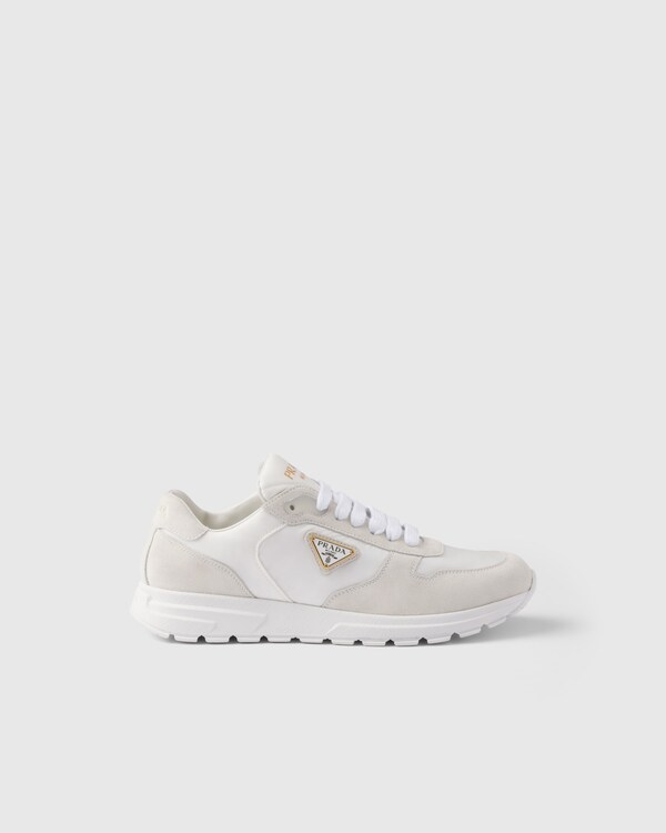 Prax 2.0 Re-Nylon and suede sneakers - White Prax 2.0 Re-Nylon and suede sneakers - White