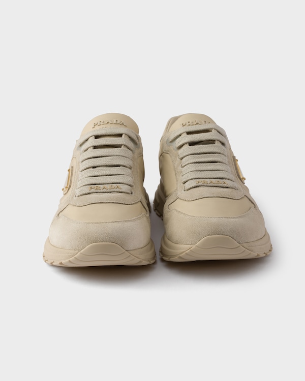Prax 2.0 Re-Nylon and suede sneakers - Desert Beige Prax 2.0 Re-Nylon and suede sneakers - Desert Beige