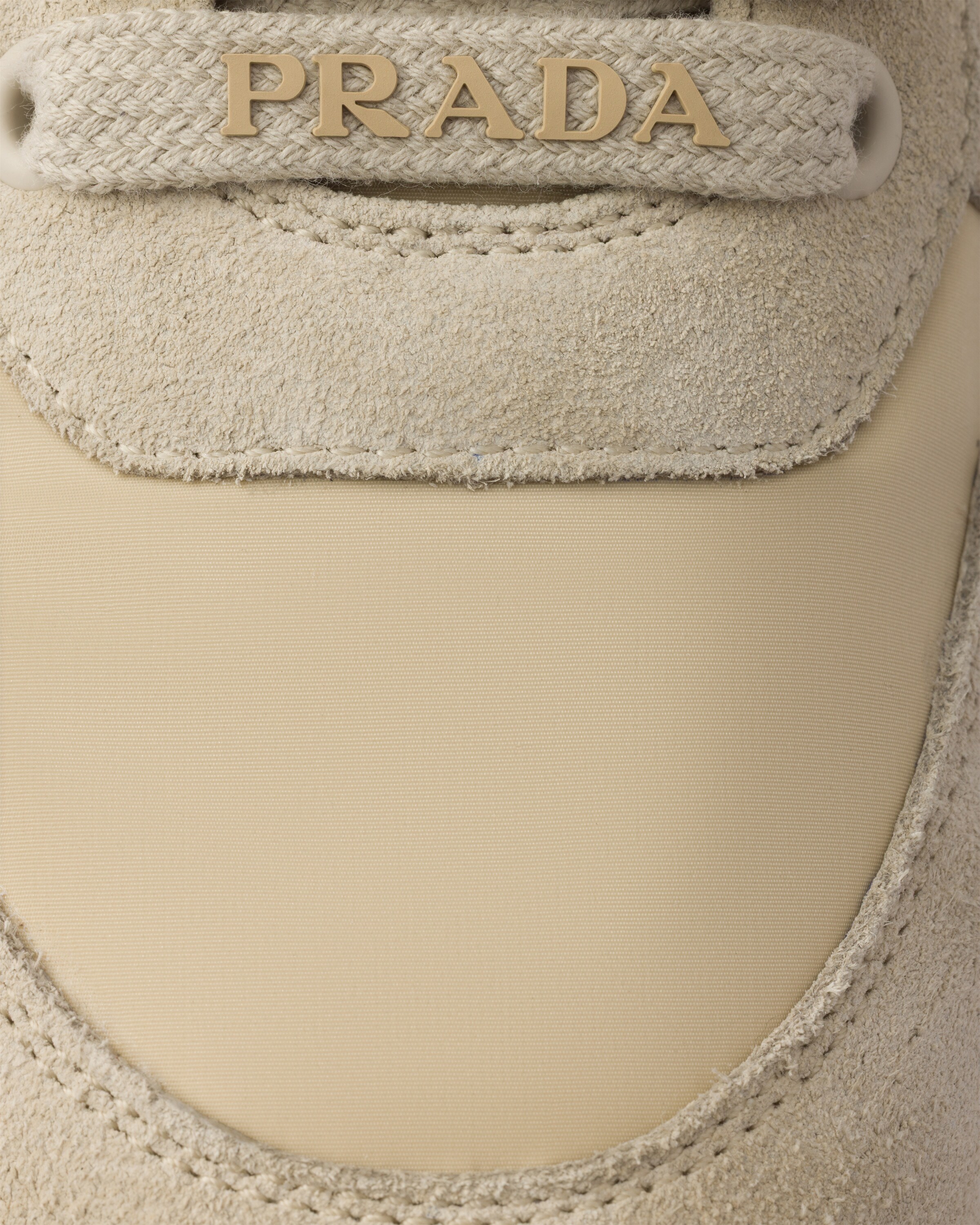 Desert Beige Prax 2.0 Re-nylon And Suede Sneakers | PRADA display picture 2
