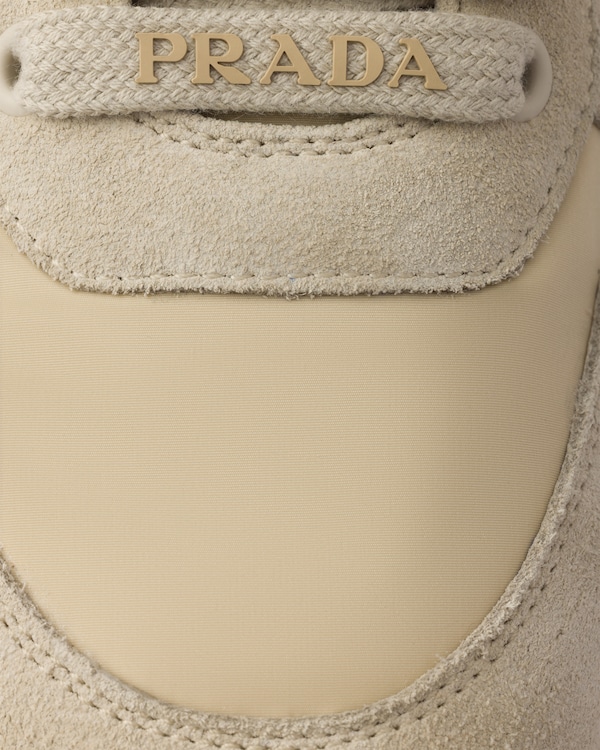 Prax 2.0 Re-Nylon and suede sneakers - Desert Beige Prax 2.0 Re-Nylon and suede sneakers - Desert Beige