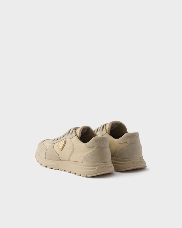 Prax 2.0 Re-Nylon and suede sneakers - Desert Beige Prax 2.0 Re-Nylon and suede sneakers - Desert Beige