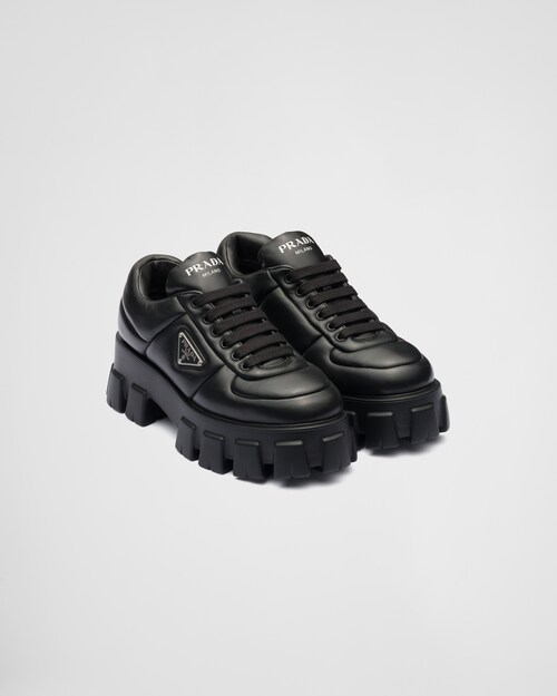 Prada Chaussures à lacets Soft en cuir nappa 1