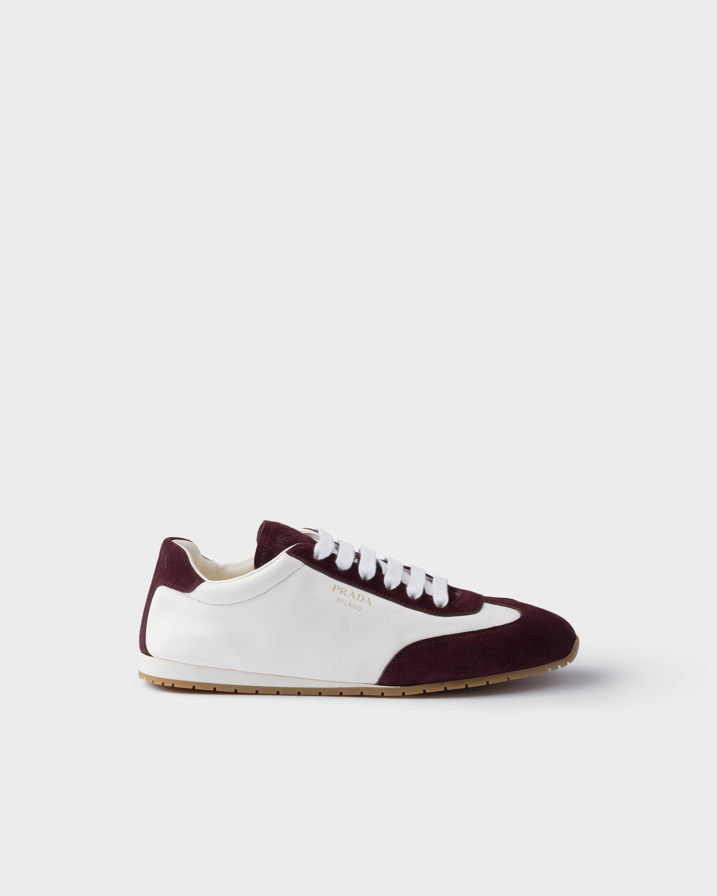 Prada Sneaker Aus Nappa-leder Und Wildleder In Multi