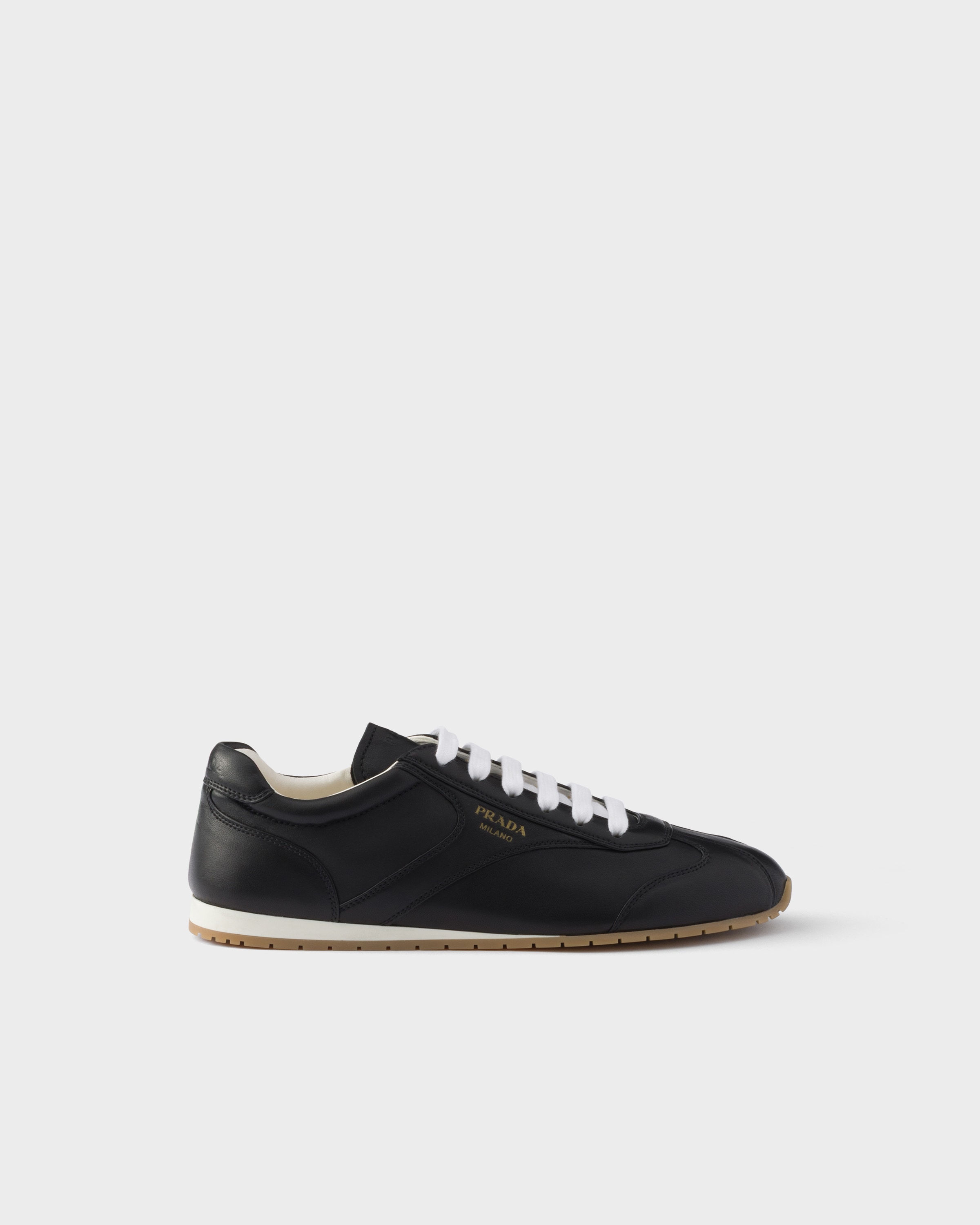 Black Nappa leather sneakers | PRADA - United States