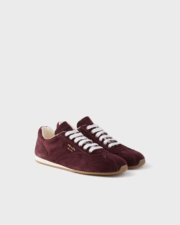 Suede sneakers - Burgundy Suede sneakers - Burgundy