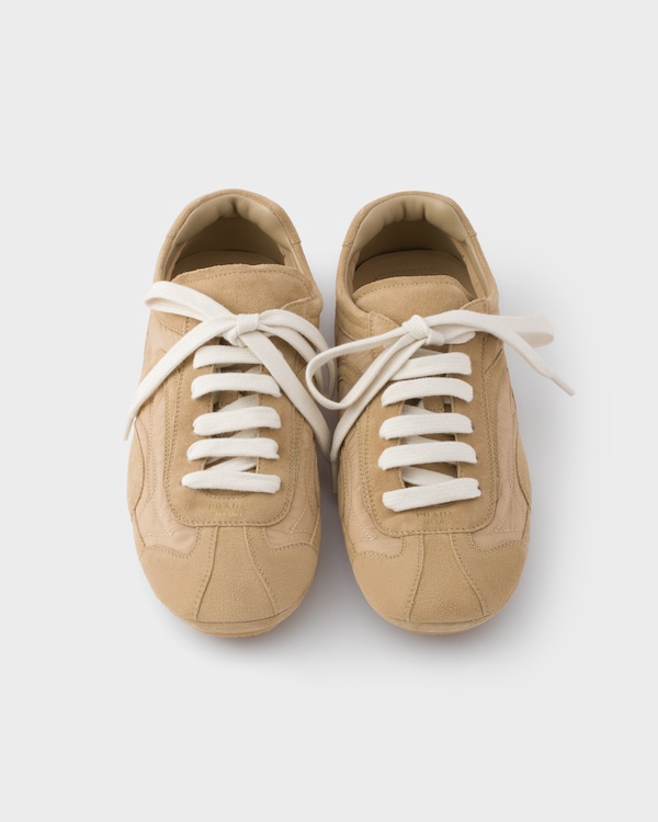 Montecarlo Re-Edition 2005 Sneaker aus Veloursleder und Re-Nylon - Kamelbraun Montecarlo Re-Edition 2005 Sneaker aus Veloursleder und Re-Nylon - Kamelbraun