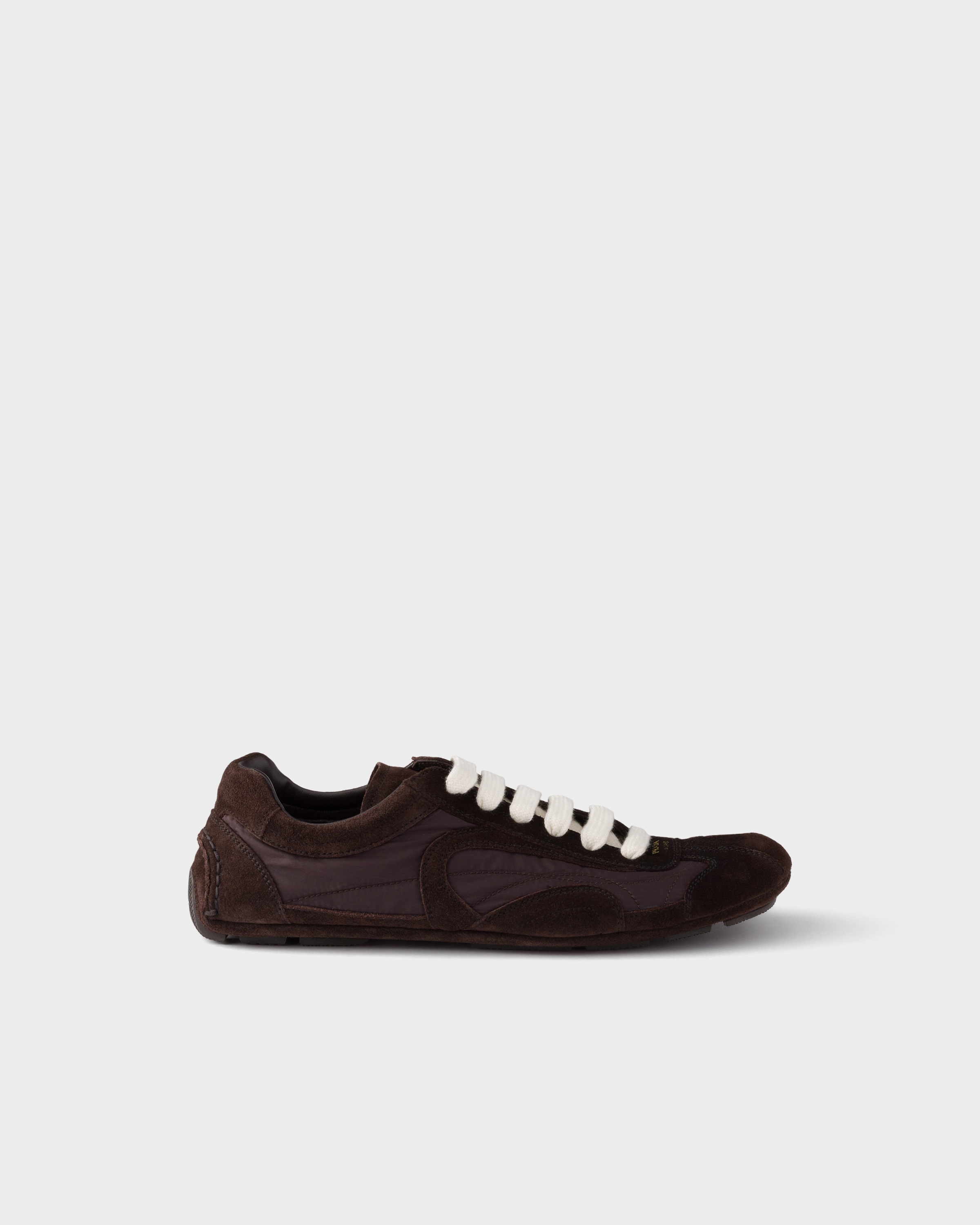 Coffee Montecarlo Re-edition 2005 Suede And Re-nylon Sneakers
