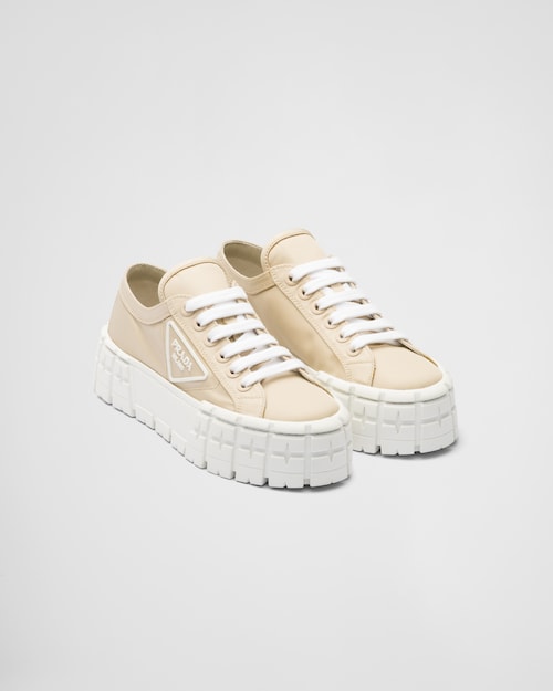 Prada Double Wheel nylon gabardine sneakers 1