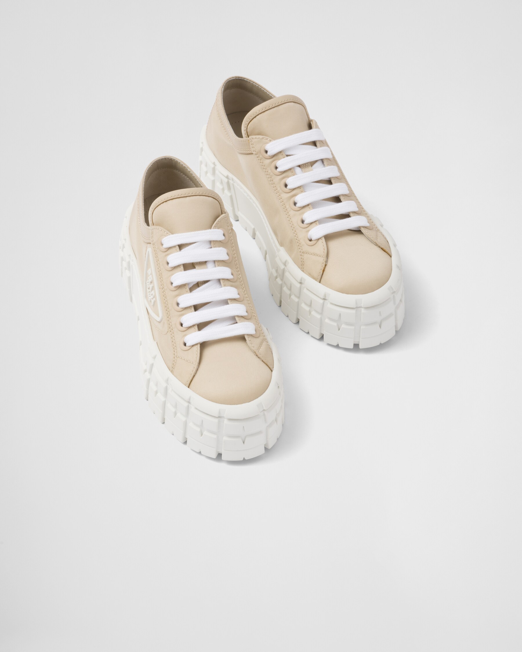 PRA DOUBLE WHEEL RE-NYLON GABARDINE SNEAKERS SKY CALFSKIN main image 1