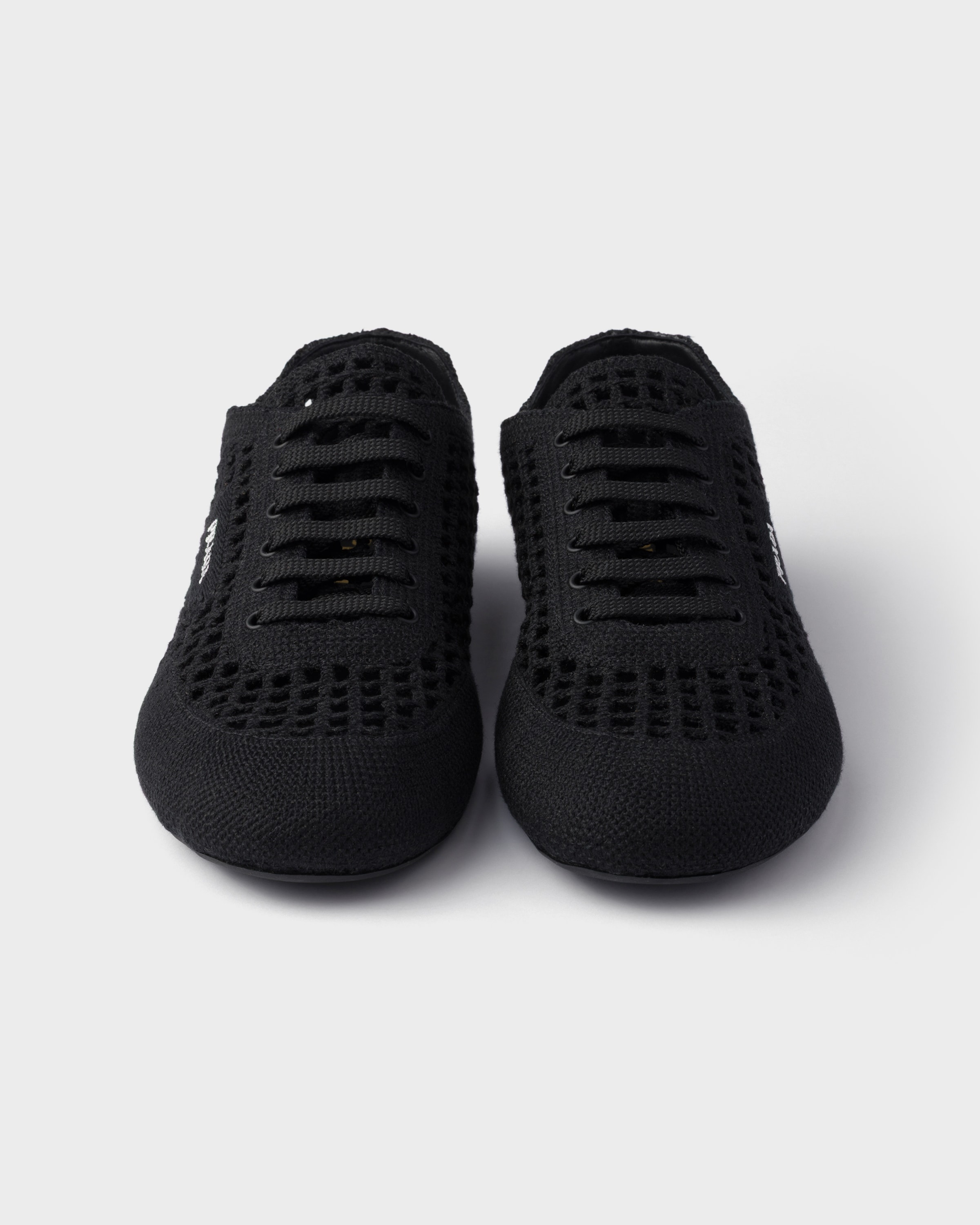 Black Collapse crochet laced sneakers | PRADA - United States Black Collapse crochet laced sneakers | PRADA - United States