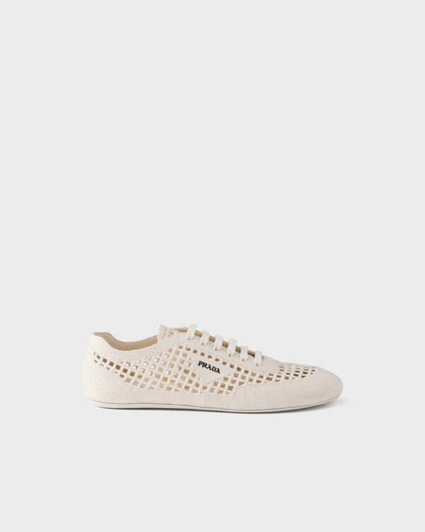 Collapse crochet laced sneakers - Ivory Collapse crochet laced sneakers - Ivory